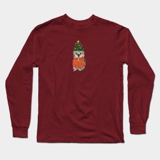 Rockefeller the Christmas Owl Long Sleeve T-Shirt